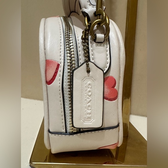Coach Limited Edition Lunchbox Top Handle With Heart Print EUC - Picture 5 of 16
